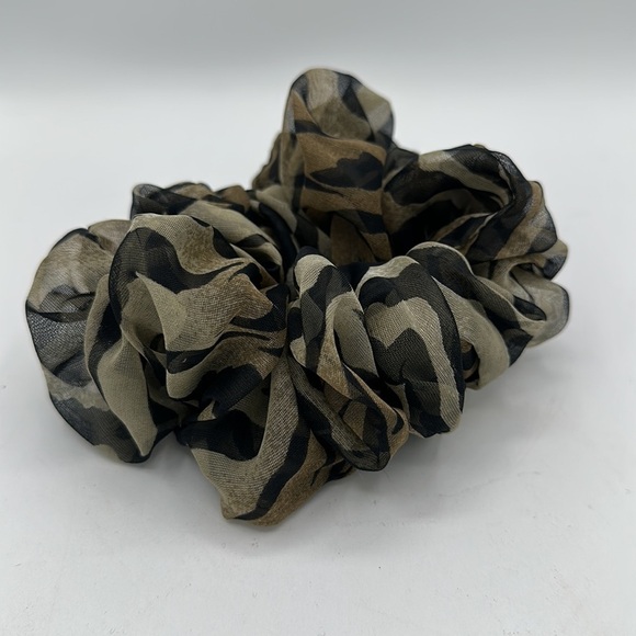 Scrunchies: one zebra print, one leopard print - Picture 3 of 3